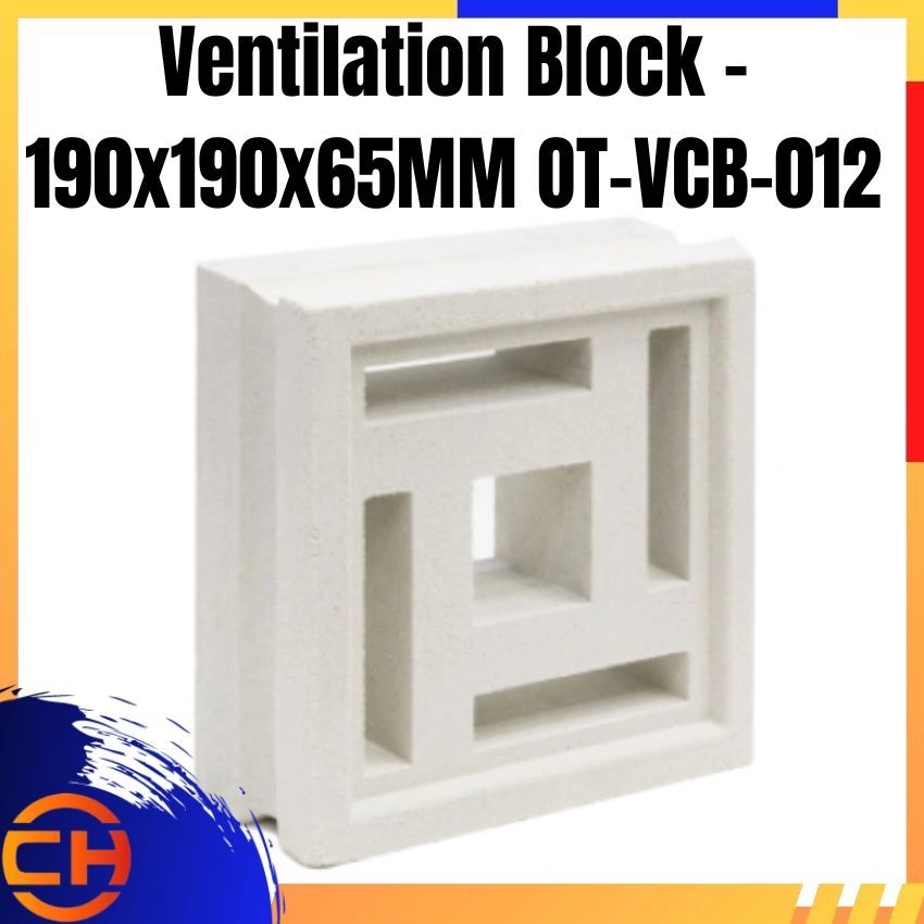 Ventilation Block - 190x190x65MM OT-VCB-012
