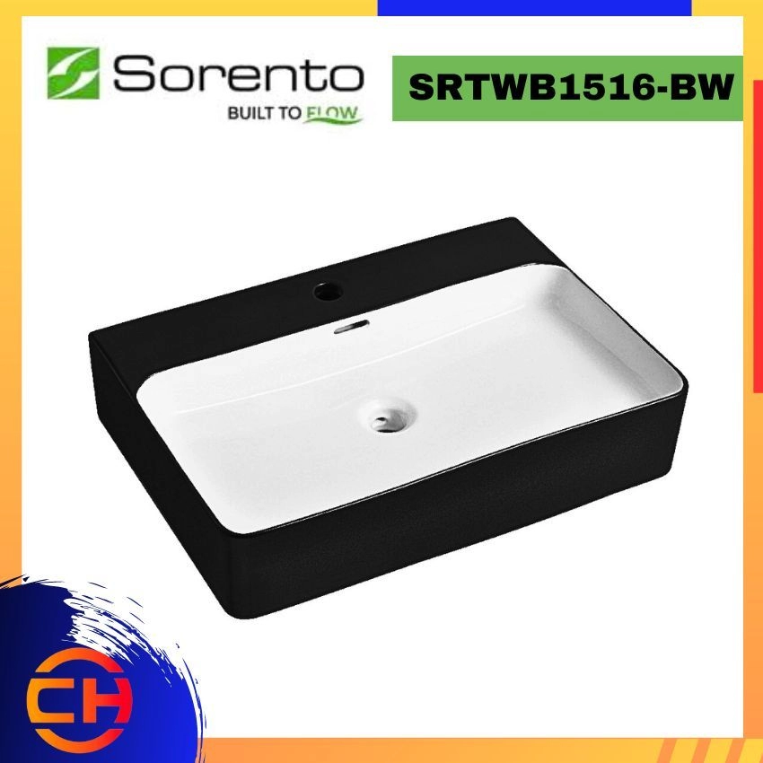 SORENTO COUNTERTOP BASINS SRTWB1516-BW  ( L600xW420xH130mm )