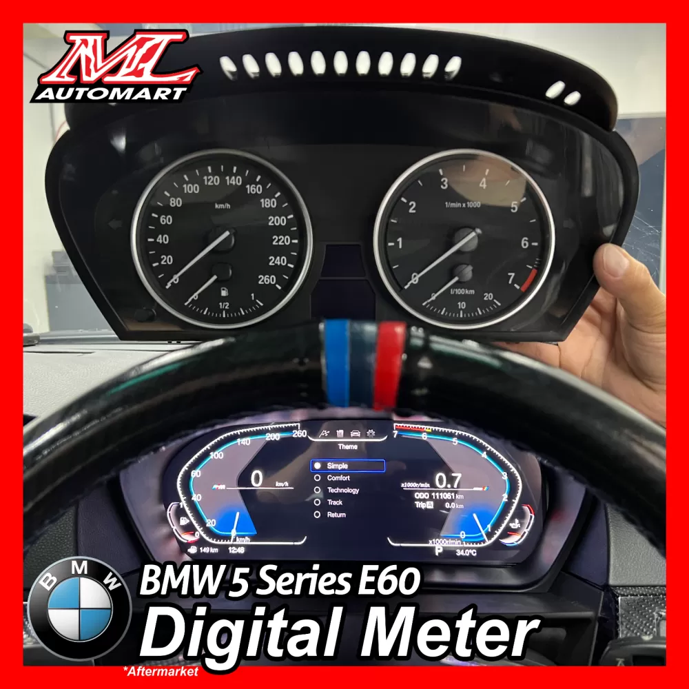 *NEW BMW 5 Series E60 Digital Meter