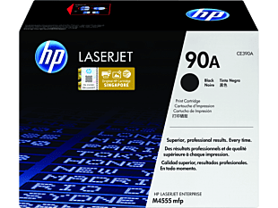 HP 90A Black Original LaserJet Toner Cartridge CE390A