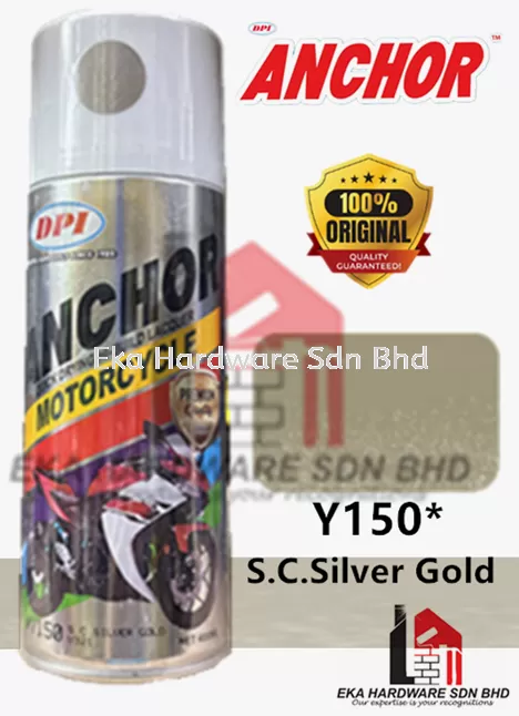 Anchor Spray Paint Yamaha Color (Y150* S.C.Silver Gold)-400ml