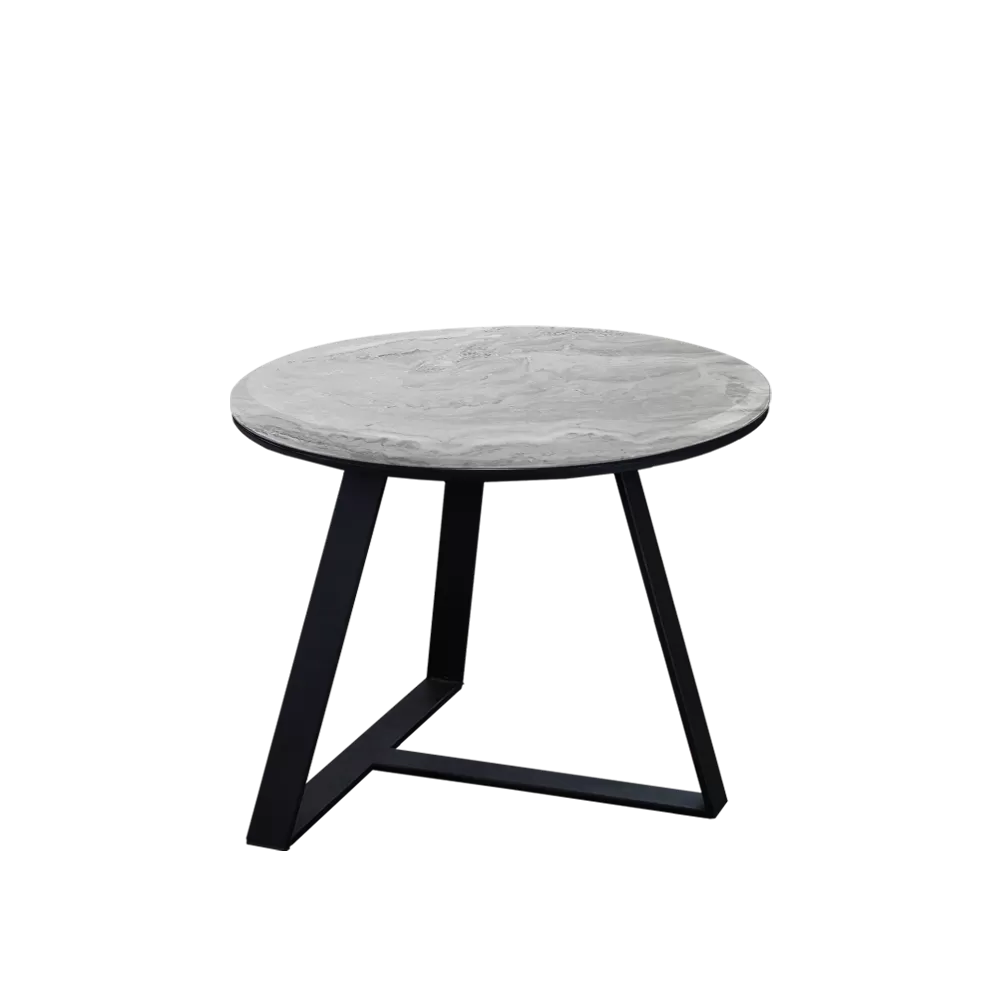 Ceni Marble Side Table (Grey)