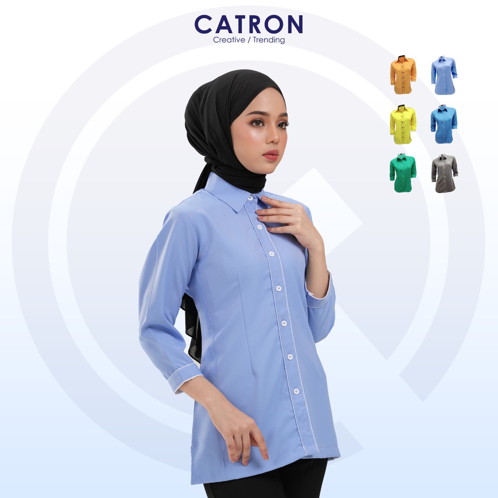 FP 921 Polysoft Ladies 3/4 Sleeve Corporate Shirt