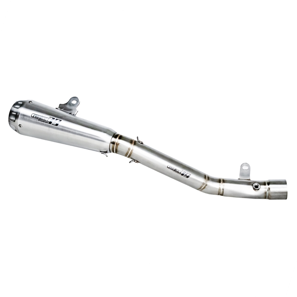 Project79 Stainless Steel Long Version Slip On Exhaust System QPLK22 + QPM58(51)SV for Kawasaki ZX6R