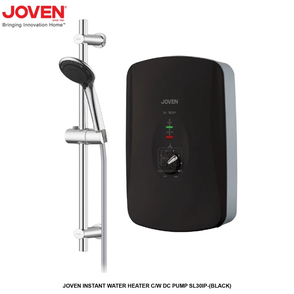 JOVEN INSTANT WATER HEATER COME WITH DC PUMP SL30IP BLACK