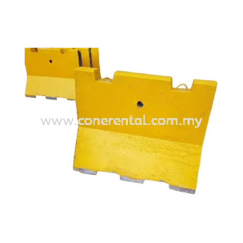 1 Meter Precast Concrete Barrier Rental