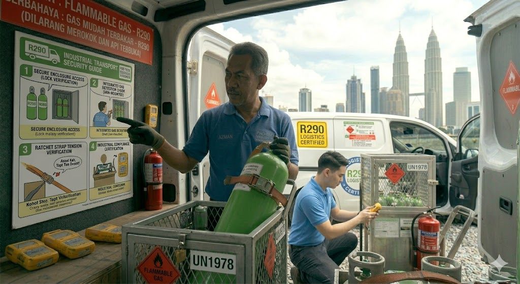 R290 industrial refrigerant transportation safety