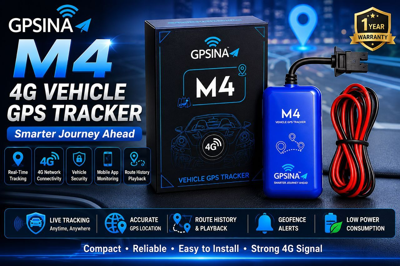 GPSINA M4 4G Vehicle GPS Tracker