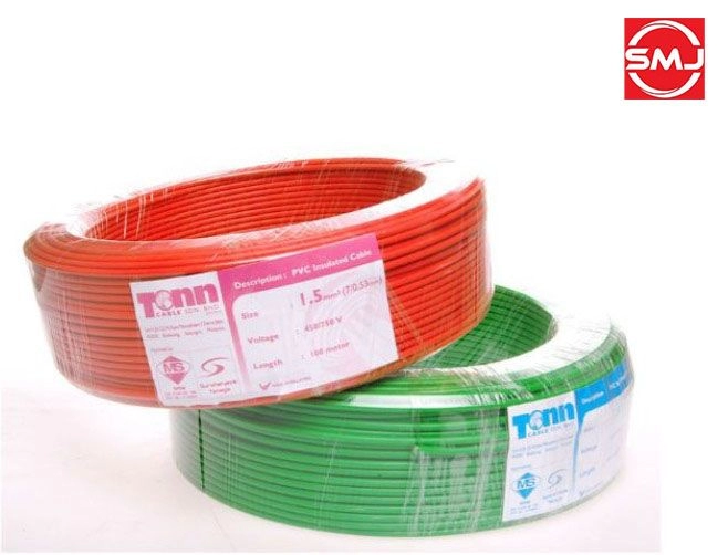 Tonn 1.0mm PVC Cable (JKR & SIRIM Approval) (100m) 