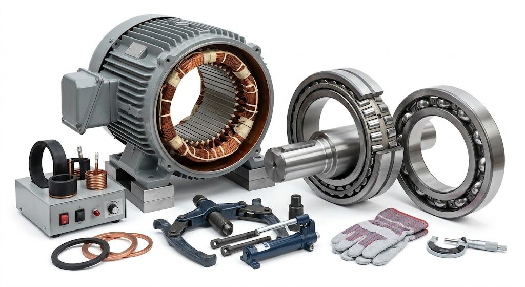 Industrial Electric Bearing Replacement