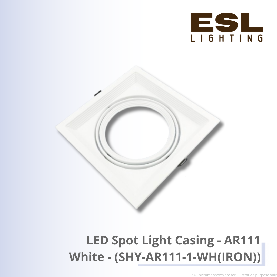 LED Spot Light Casing AR111 White - SHY-AR111-1-WH(IRON)