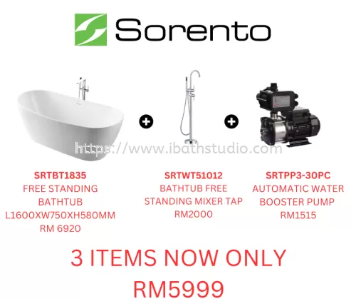 SORENTO FREE STANDING BATHTUB COMBO