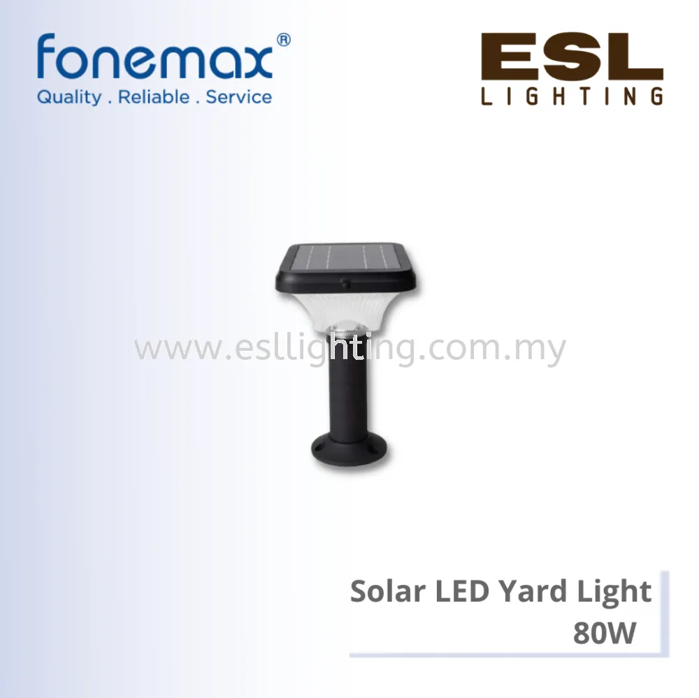 FONEMAX Solar LED Yard Light Square 80W - S-14S-YL400 IP65