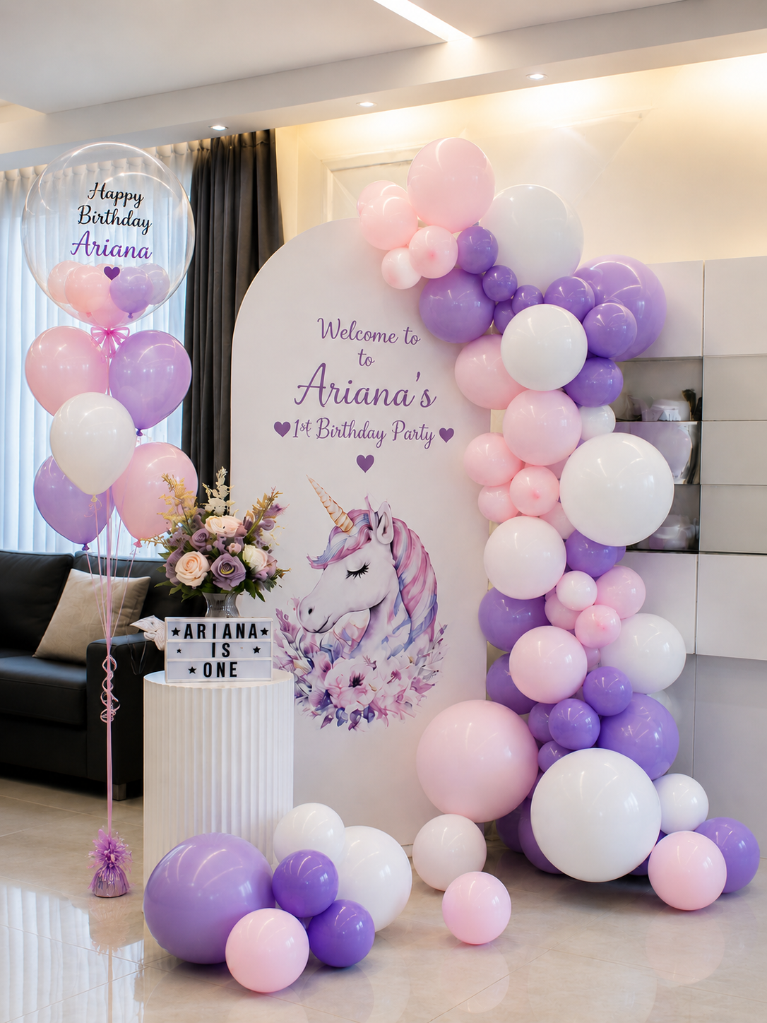Party Backdrop With Bubble Balloon Package