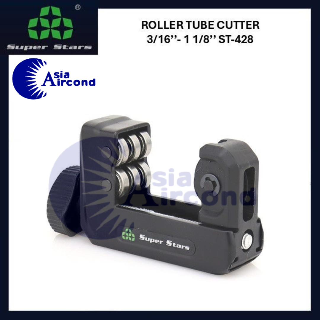 SUPER STARS ROLLER TUBE CUTTER 3/16" TO 1 1/8" ST-428 HEAVY DUTY COPPER PIPE CUTTER AIRCOND HVAC CUTTER TOOL [ORIGINAL]
