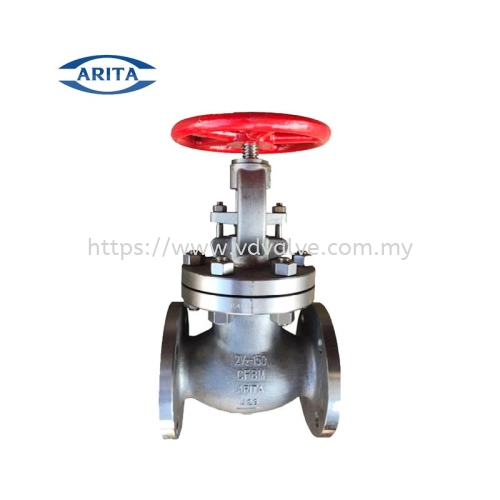 ARITA Stainless Steel 304/316 Globe Valve Flanged End to ANSI-150/JIS10K