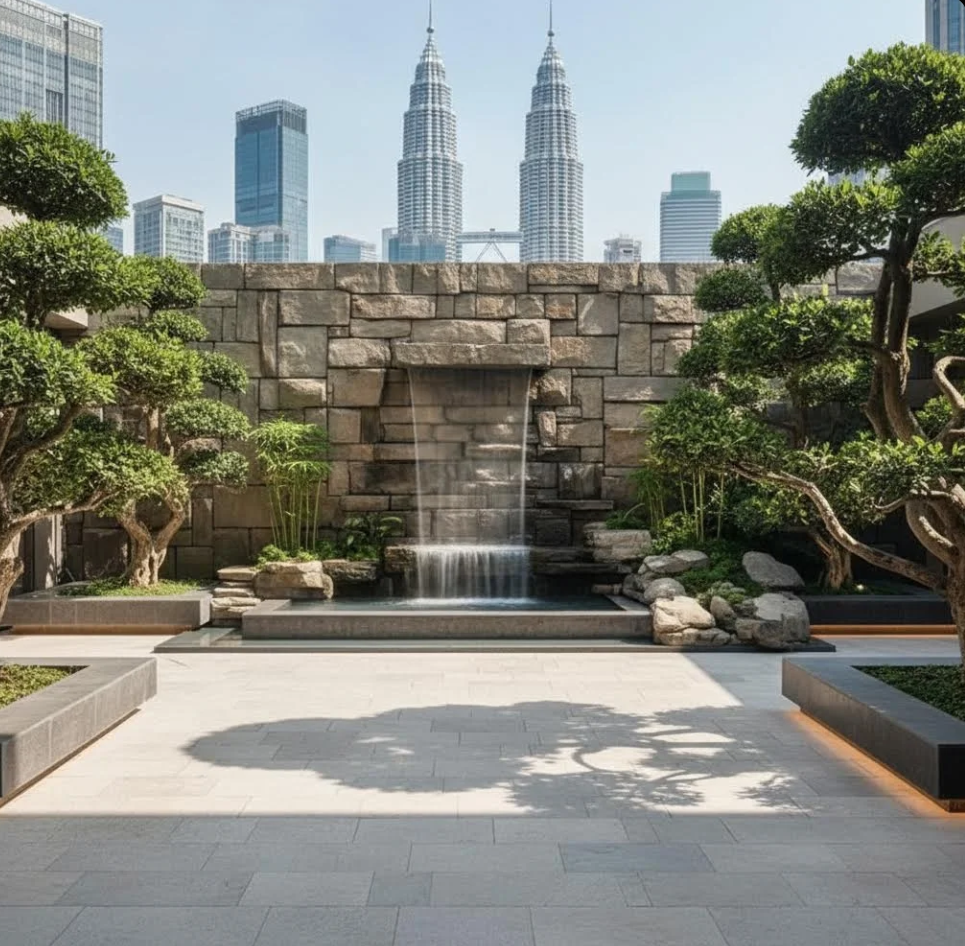 Luxury Garden Water Fountain Malaysia 马来西亚豪华花园喷泉 Air Pancut Taman Mewah Malaysia