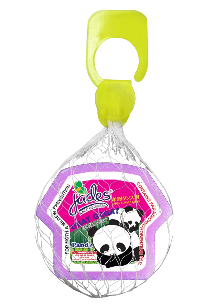 Jades Moth Repellent 90gm - Panda (Purple) (Mothballs / Ubat Gegat)