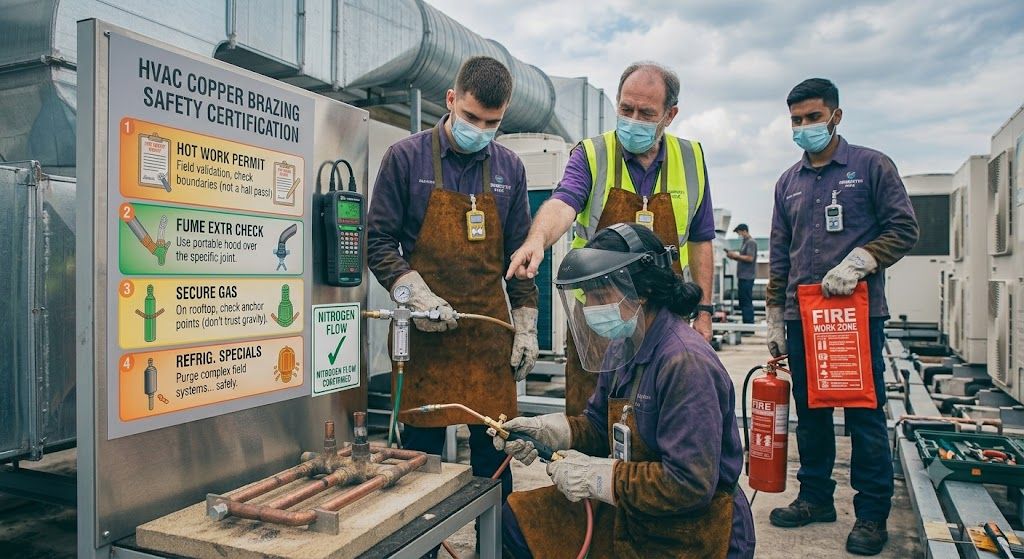 HVAC field brazing safety procedures