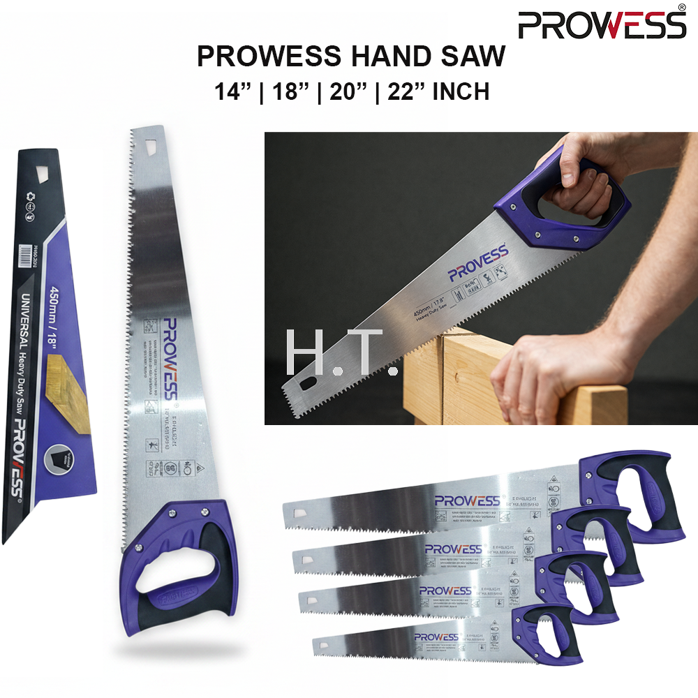 PROWESS HAND SAW | GENERAL PURPOSE WOOD & PLASTIC CUTTING SAW 14" | 18" | 20" | 22" ( PW60-2214 | PW60-2218 | PW60-2220 | PW60-2222 )