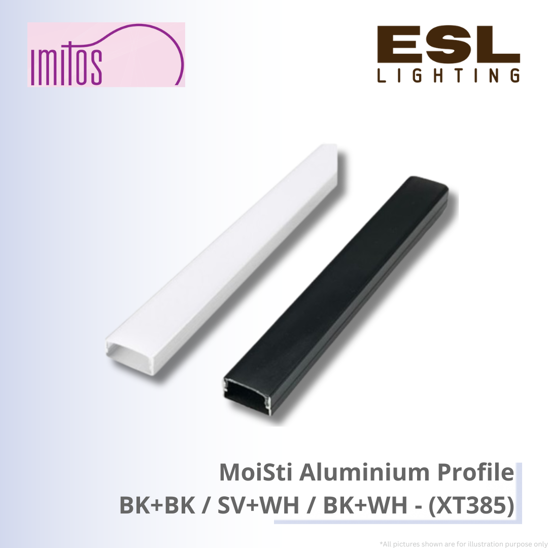 IMITOS MoiSti Aluminium Profile BK+WH / BK+BK / SV+WH - XT385