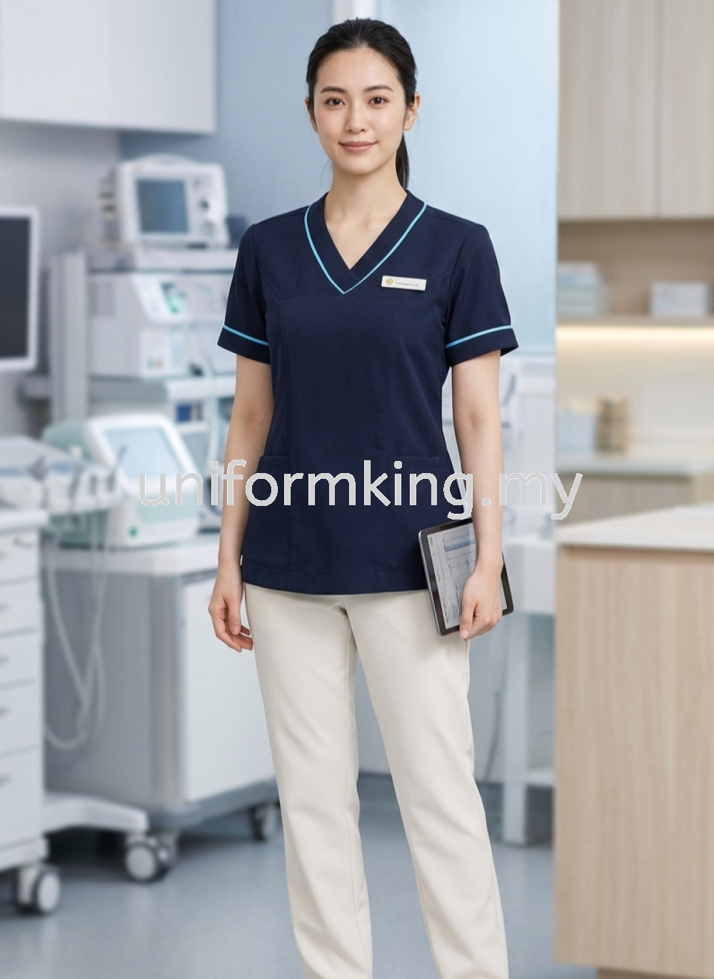 Medical Uniform Scrubs Set | Doctor & Nurse Uniform Malaysia | Comfortable, Breathable & Durable Healthcare Workwear (Custom Logo Available)