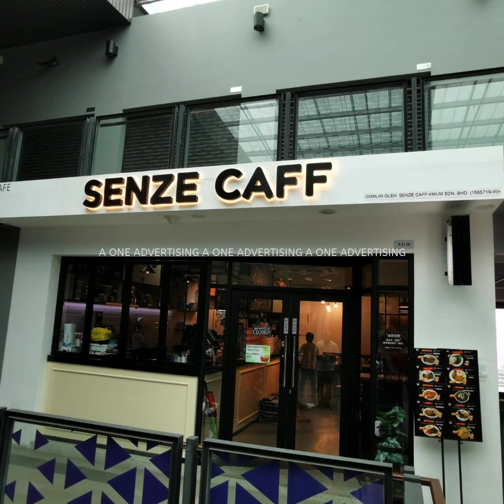 CAFF 3D Backlit Signage in Petaling Jaya