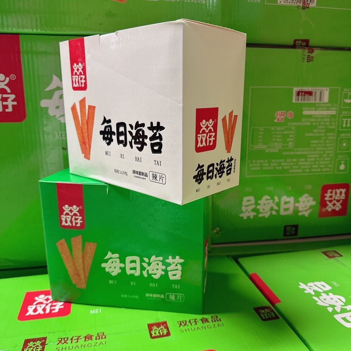 双仔 每日海苔辣片SHUANGZAI LATIAO  26G[20PKT/BOX][12BOX/CTN]