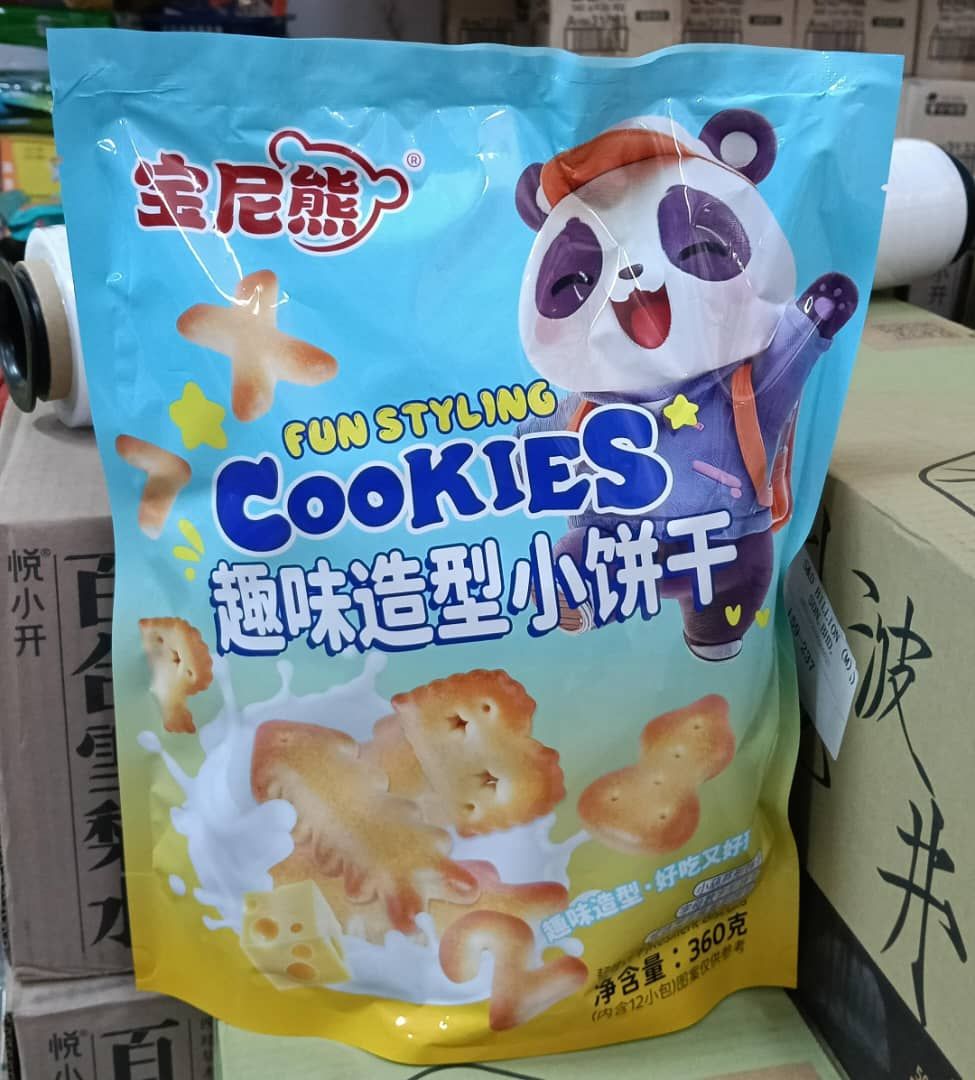 宝尼熊趣味造型饼干FUN STYLING COOKIES 360G[16PACK/CTN]