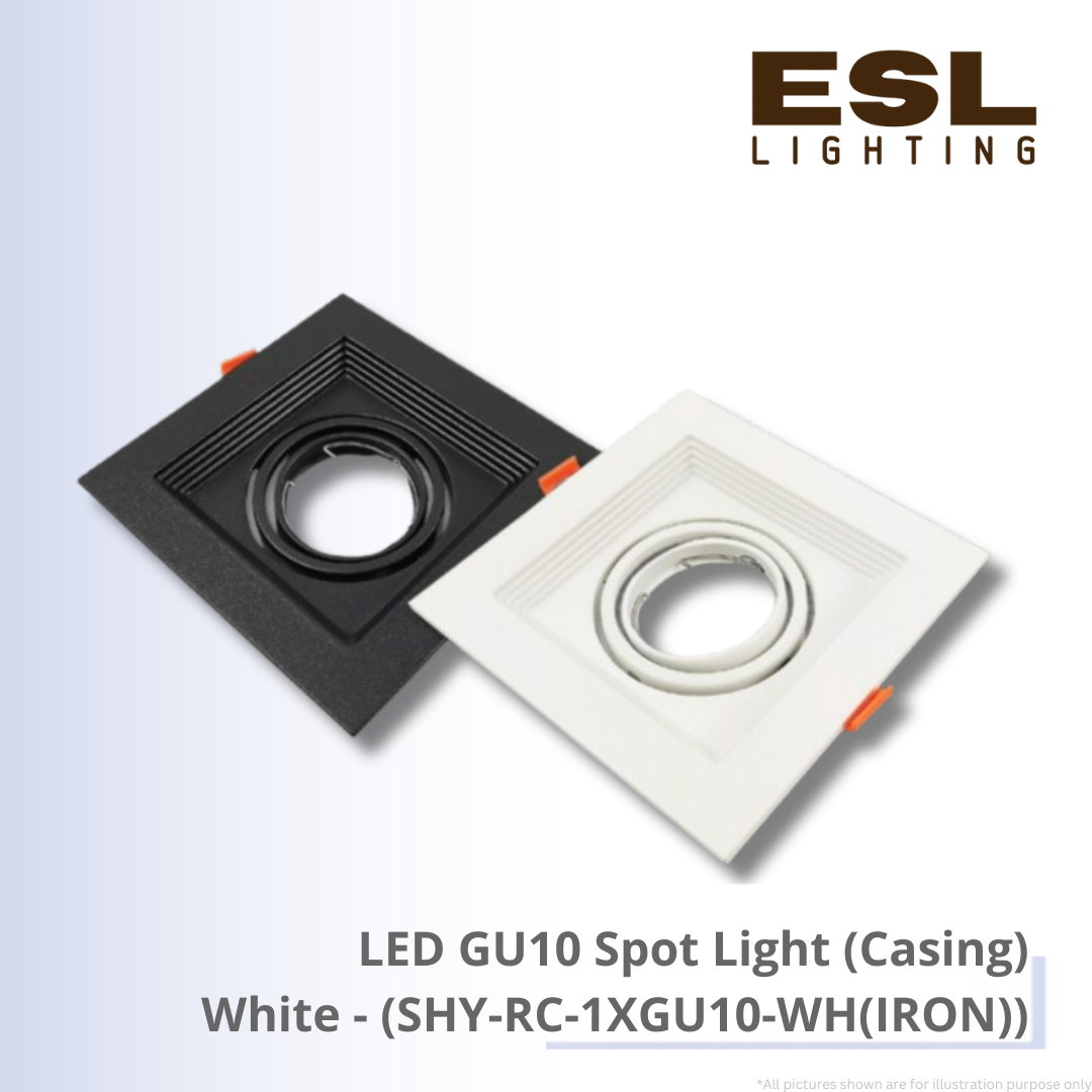 LED GU10 Spot Light (Casing) White - SHY-RC-1XGU10-WH(IRON)