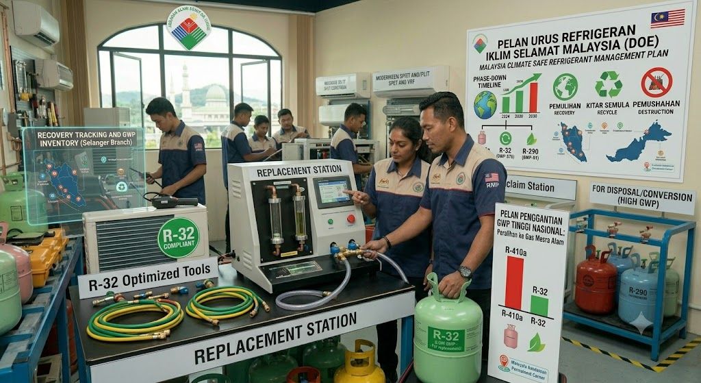 refrigerant replacement high GWP gases Malaysia