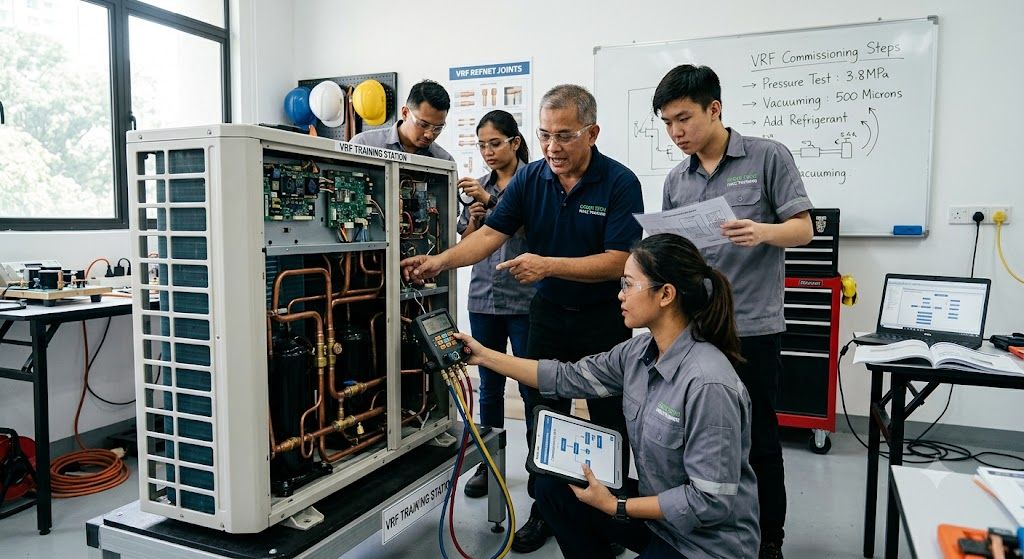 VRF system commissioning training