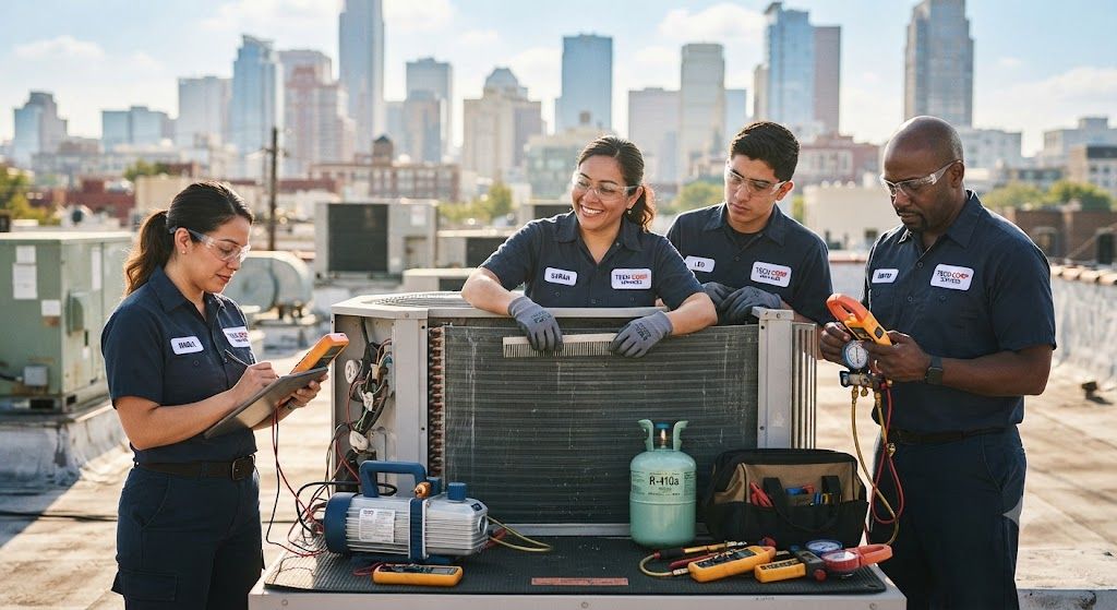 HVAC servicing and preventive maintenance