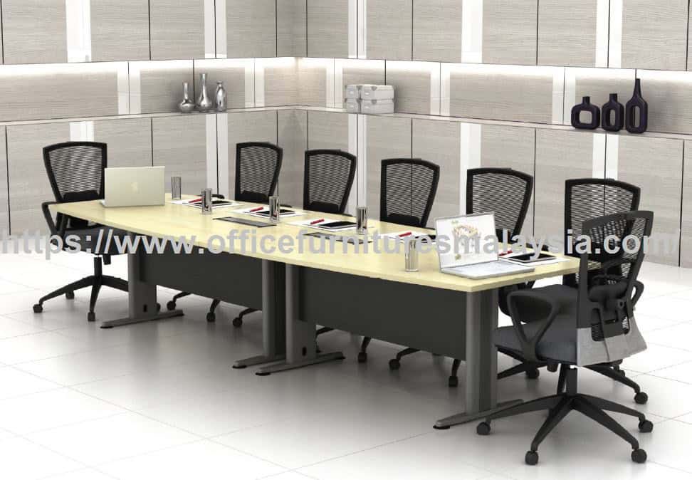 12 ft Boat Shaped 14 Seater Conference Table OTBBF36