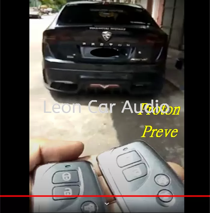 proton preve PKE fully Keyless intelligent smart alarm system with Push start button and engine auto start