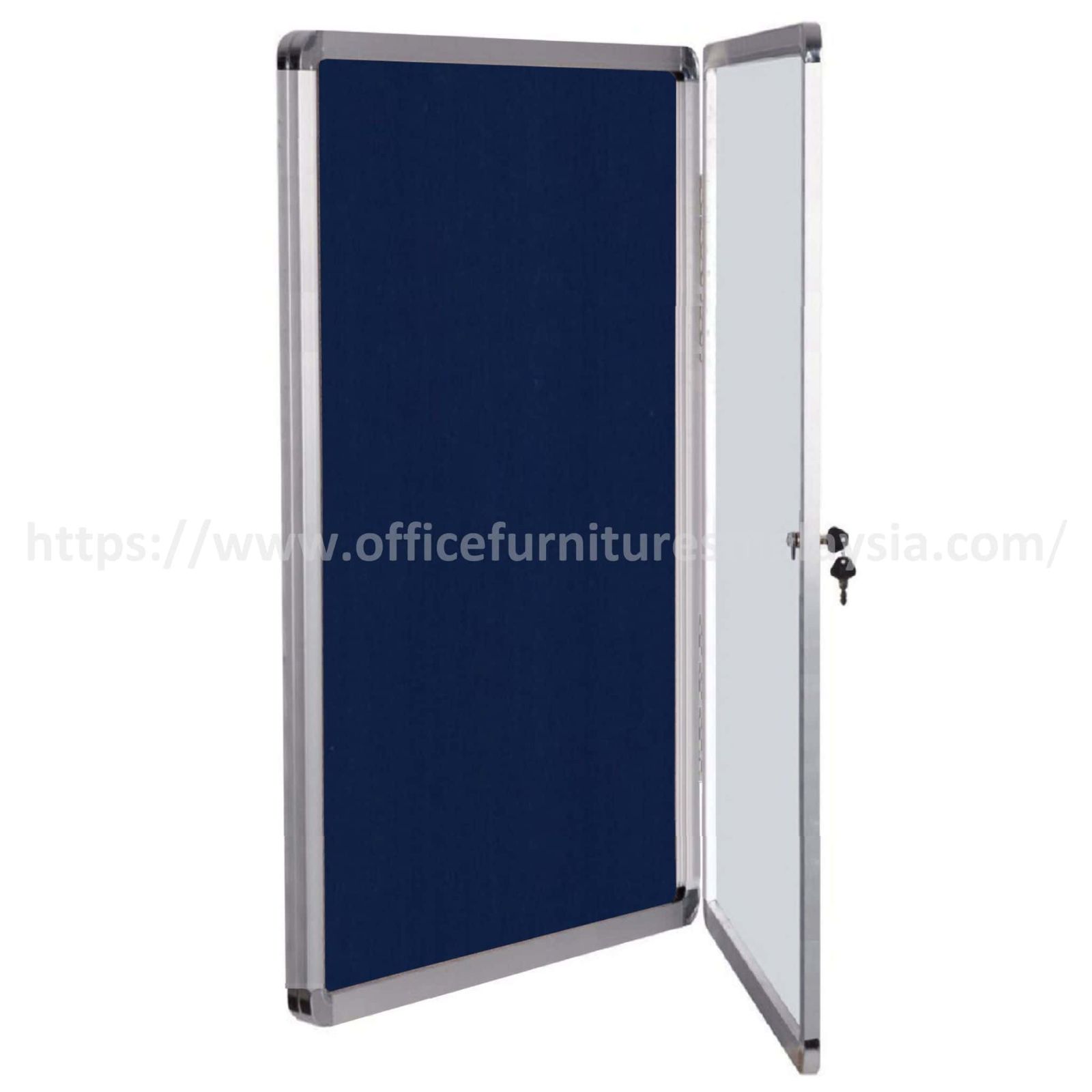 3 ft x 6 ft Display Case Notice Velvet Board OFMDCV36