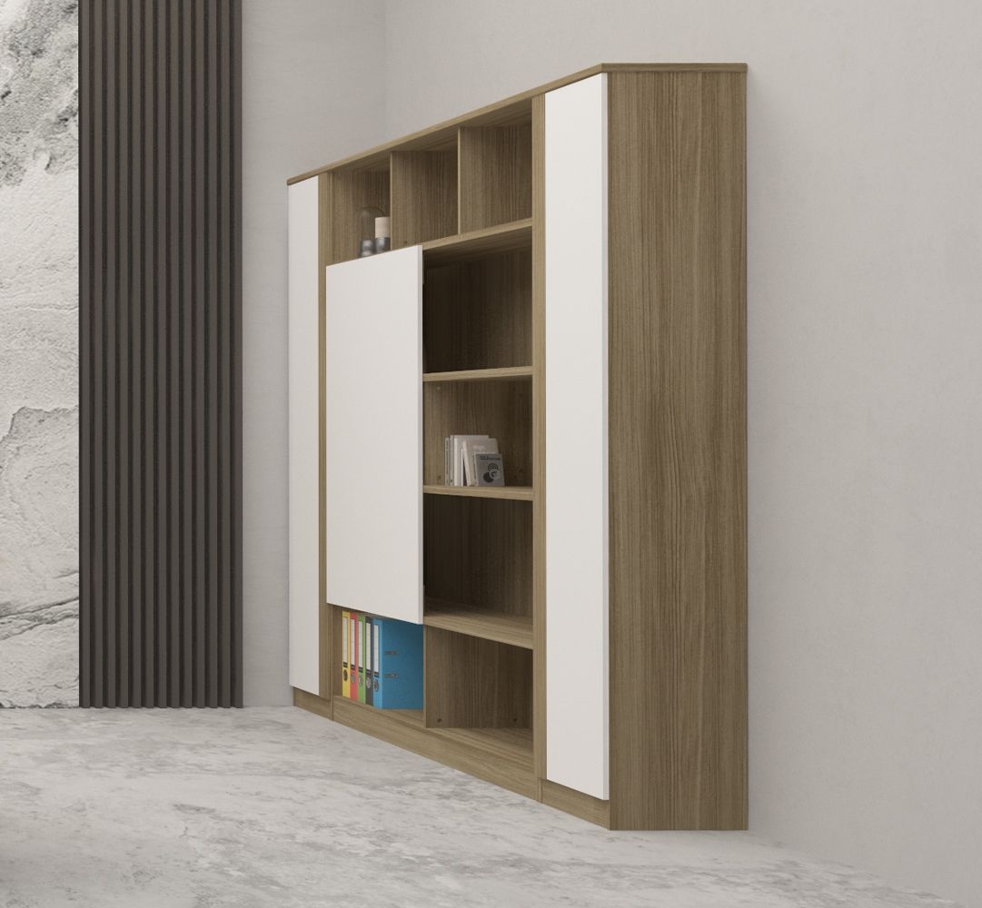 iVENZOR Series | Luxury Director Office High Cabinet with Storage Solutions | Executive Office Furniture Malaysia