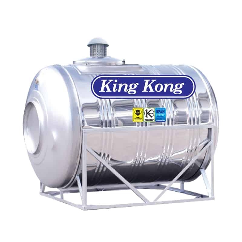 King Kong ZR Series Horizontal Stainless Steel Water Tank with Stand | Durable & Customizable Water Storage Tank (500L – 40000L)