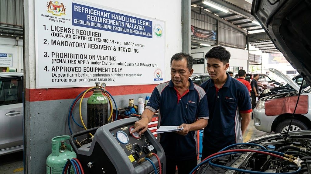 refrigerant handling legal requirements Malaysia