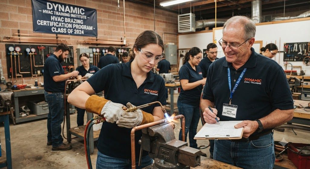 HVAC brazing training and certification program