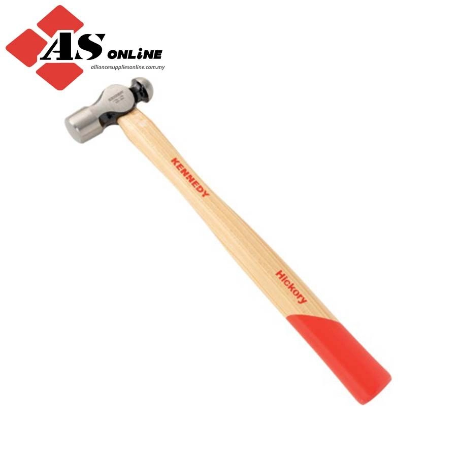 KENNEDY Ball Pein Hammer, 1/4lb, Hickory Shaft, Polished Face / Model: KEN5253020K