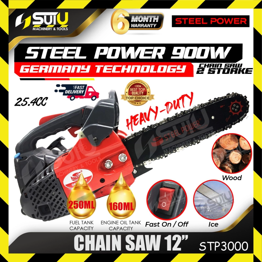 STEEL POWER STP3000 12" 2 Stroke Chain Saw