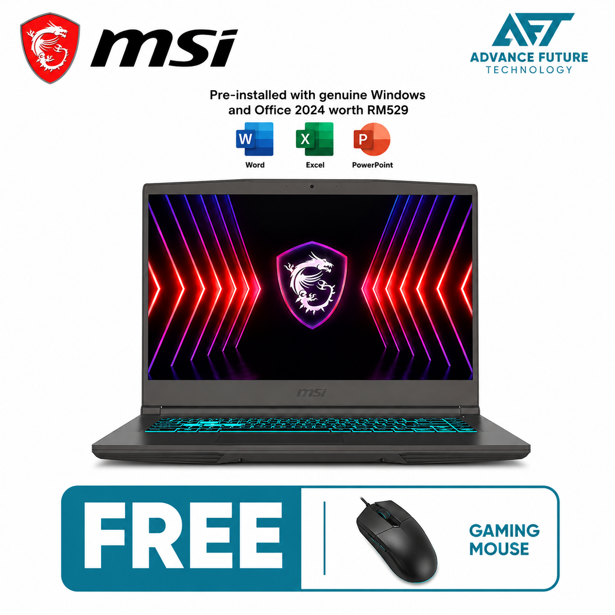 MSI Thin 15 B13VE-3216MY 15.6'' FHD 144Hz Gaming Laptop Cosmos Gray ( Intel Core i5 13420H, 8GB, 512GB SSD, RTX4050, W11, H&S 2024 )