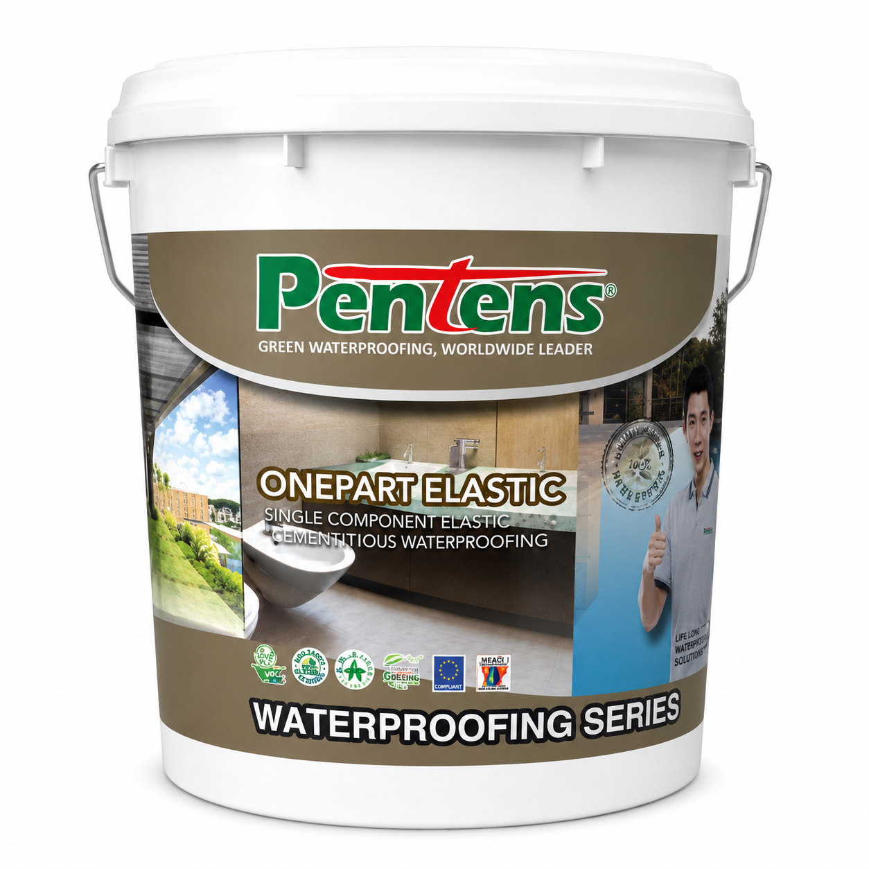 Pentens OnePart Elastic  |  Single Component High Elastic Cementitous Waterproofing