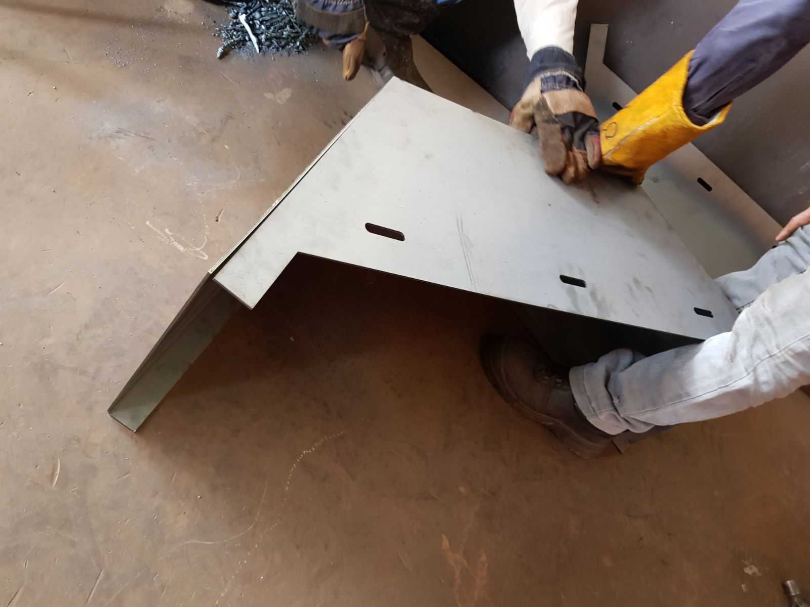 Laser Cut and Bend Panel for Welding