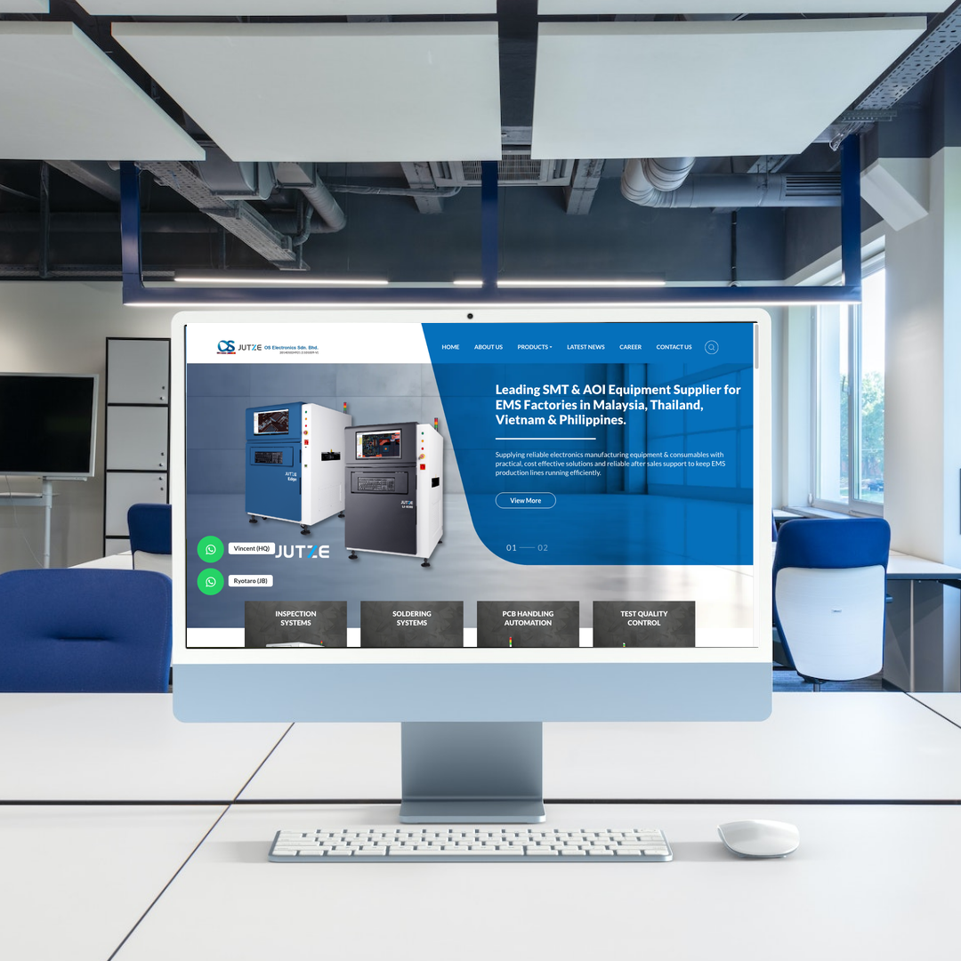 OS Electronics Sdn Bhd Website Design & SEO Case Study | Jutze in Johor