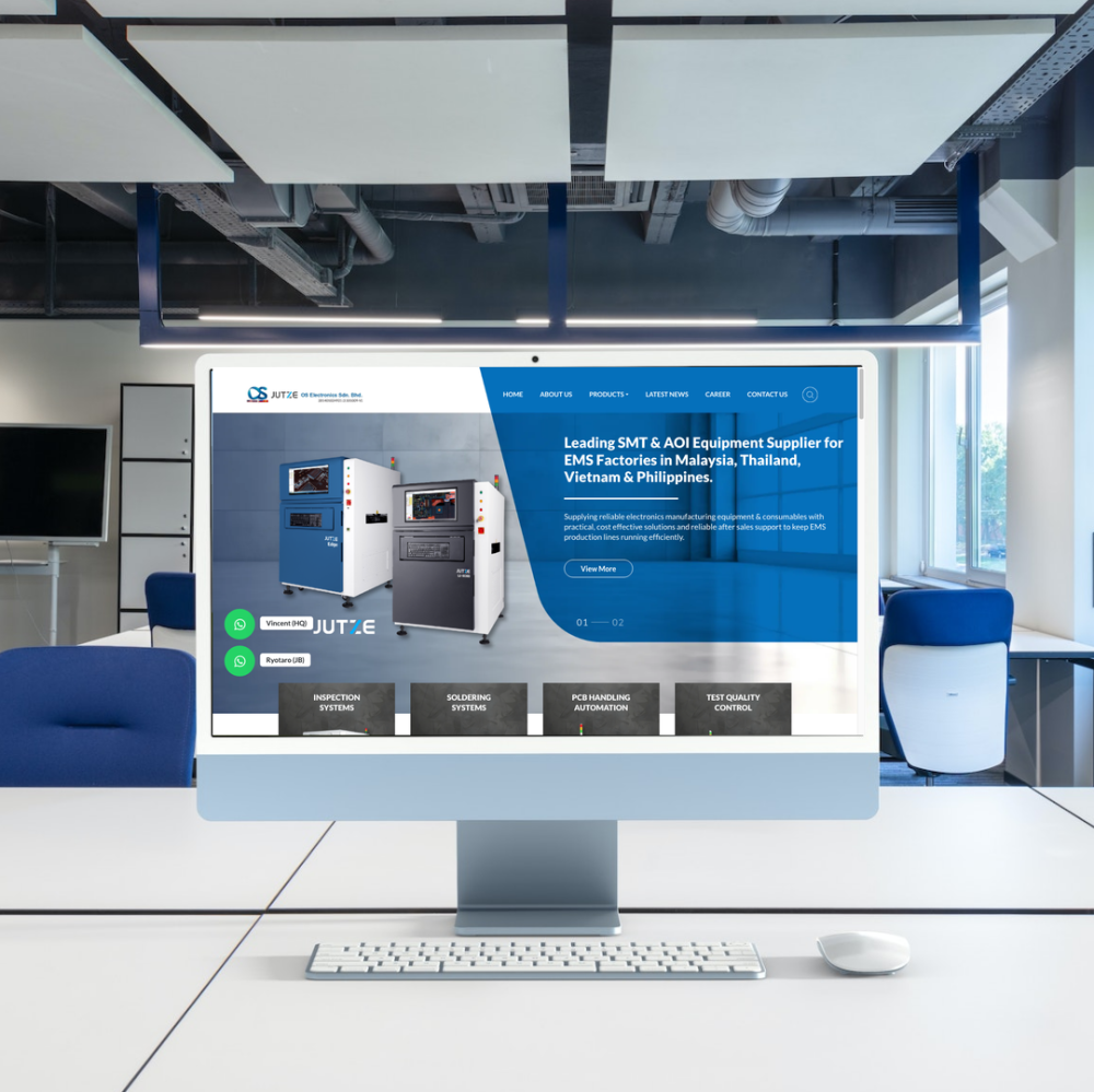 OS Electronics Sdn Bhd Website Design & SEO Case Study | Jutze in Johor