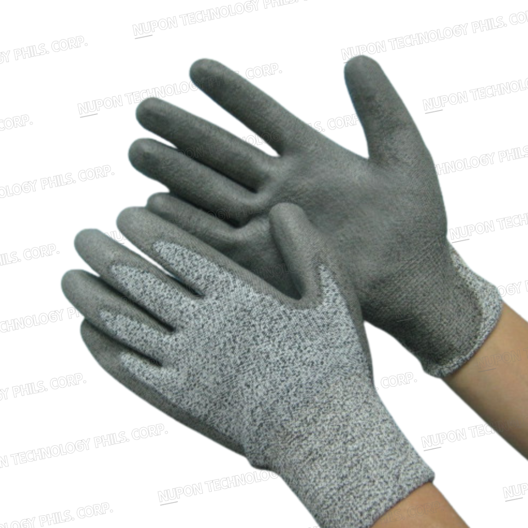 Grey Cut Resistant Grey Palm Coated Gloves
