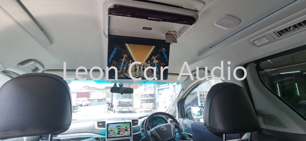 Toyota Vellfire Alphard anh20 14" fhd hdmi usb mp4 roof led monitor