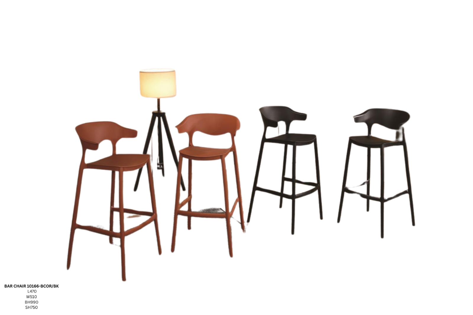 BAR CHAIR YG-10166-BCOR/BK